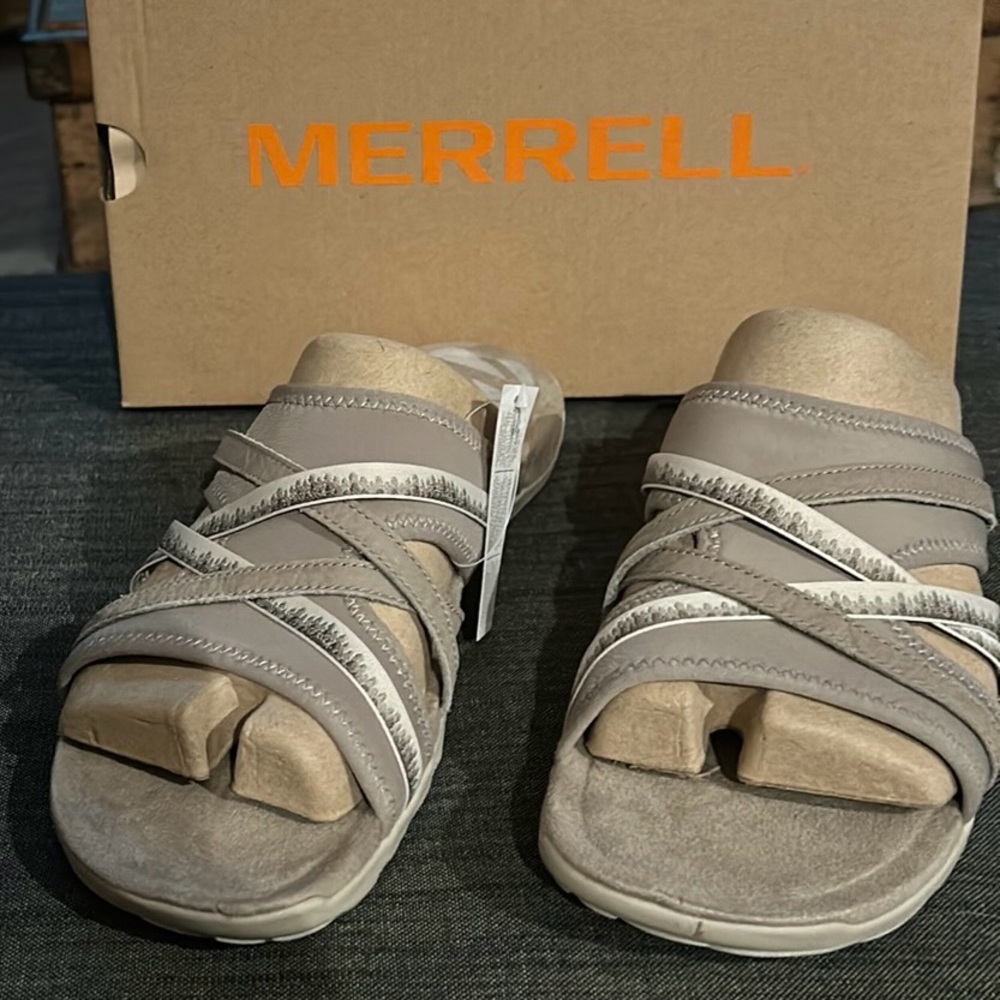 Merrell Terran Cush slide in Moon Ocre